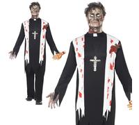 Costume Da Halloween Per Adulto Vescovo Zombie Non Morto