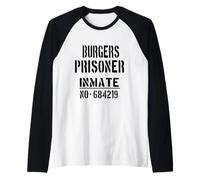 Costume da Halloween per Amanti degli Hamburger, Prigioniero Pigro Maglia con Maniche Raglan