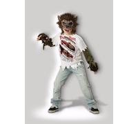 Costume Da Halloween Per Bambini Incarattere Lupo Mannaro Mostro Lunare 17015