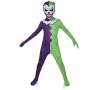 Costume Da Halloween Per Bambini Jester Spaventoso Con Maschera 3-14 Anni