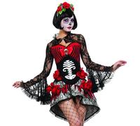 Costume Da Halloween Per Donna Starline Damsel Mortale Giorno Dei Morti S4375