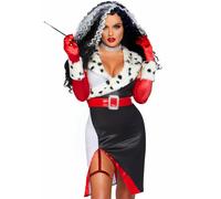Costume Da Halloween Per Donne Leg Avenue Devilish Diva Cruella De Vil 86809