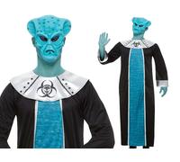 Smiffys Alien Lord Collection, Blue (Size M)