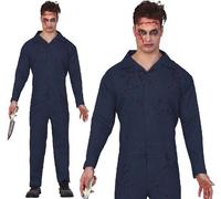 CARNEVALE HALLOWEEN VESTITO TUTA JASON VENERDI 13 MICHAEL MYERS ADULTO