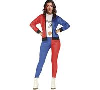 CARNEVALE HALLOWEEN VESTITO COSTUME TIPO HARLEY E JOKER ADULTO