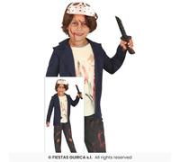 Costume Da Hockey Per Bambini Halloween Jason Con Maschera Età 3-12