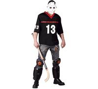 GUIRCA- Costume Hockey Jason Adulto, Colore, L, 80677