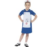 Costume da Infermiera Dottore Medico Uniforme Ragazze per Bambini Età 4-12