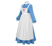 Costume da infermiera - Gonna da infermiera di Halloween della guerra civile | Costume cosplay usignolo | storici per collezionisti