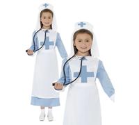 Costume da Infermiera Ragazze Libro Giorno Tempo di Guerra Vestito Educativo
