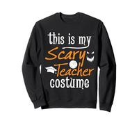 Costume da Insegnante con Scritta This Is My Scary Teacher (Lingua Italiana Non Garantita) Felpa