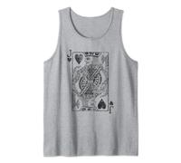 Costume da Jack Of Hearts con carte da gioco, Poker, Distressed Canotta