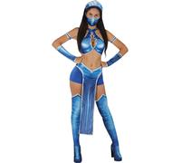 Costume da Kitana - Mortal Kombat per Donna (Ufficiale Warner Bros) Funidelia