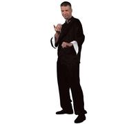 Costume Da Kung Fu Nero Di Bruce Lee Adulto Media