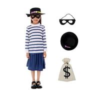 Costume da ladro di Betty, maschera per gli occhi, per bambini, per la Giornata Mondiale del Libro, per la Scuola e la Settimana del Libro