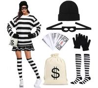 Costume da Ladro Donna L per Cosplay di Carnevale Halloween