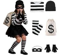 Costume da ladro per bambini, costume di carnevale per bambini, con maschera da ladro, per carnevale, carnevale, cosplay
