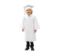Costume da Laureato per Bambini, Toga Cappello e Costume Abito da Laureato Set Toga Laurea Bambini Asilo Costumi Decorato Studenti Elementare Medi Linea Costume Carnevale Travestimento 5-10 Anni