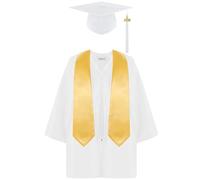 Costume da Laureato per Bambini Toga con Nappe Cappello Travestimenti Laurea Toga Laurea per Bambino Asilo Costumi da Laureato Bambini Asilo Studenti Elementare Unisex Vari Colori Festa Diploma