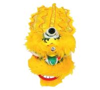 Costume da Leone Cinese per Capodanno, Danza del leone cinese for intrattenimento fitness Decorazione della danza del leone Feste tradizionali(Yellow)