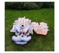 Costume da leone cinese per festival di primavera, set con testa di leone e corpo, costume tradizionale da spettacolo, costume da danza del drago multicolore, per adulti e bambini