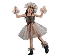 Costume da leone per bambini, con tracolla regolabile, per cosplay, compleanno, palcoscenico, ragazze, taglie dalla 2 alla 12
