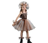 Costume da leone per bambini, costume da leone, costume da leone, con tracolla regolabile, per cosplay, compleanno, palcoscenico, ragazze, 2-12 anni