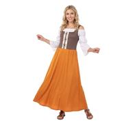 Eurocarnavales Costume da Locandiera Rurale per Donna XL