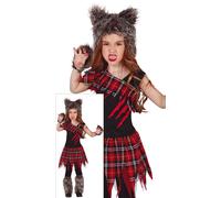 Costume da lupa scozzese per bambine di 10-12 anni