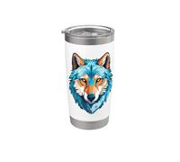 Costume Da Lupo Blu Testa Di Lupo Mannaro E Lupi Bicchiere termico in acciaio inox doppia parete