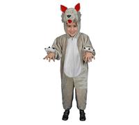 Costume Da Lupo In Peluche Per Bambini Set Mascotte Fnayc