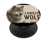 Costume da lupo solitario PopSockets PopGrip Adesivo