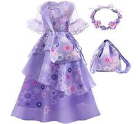 Costume da Madrigale Encanto per ragazze Isabela Cosplay Giochi di ruolo Vestiti per bambini Principessa Halloween Dress Up