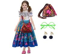 Costume da Madrigale Encanto per ragazze Isabela Cosplay Giochi di ruolo Vestiti per bambini Principessa Halloween Dress Up