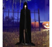 Costume da mago mantello con cappuccio in velluto gotico Vestire mantello di