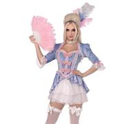 Costume da Maria Antonietta, include abito in velluto e pizzo con volant e accenti di fiocco e coprispalle