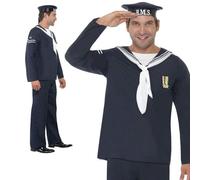 Costume Da Marinaio Navale Anni '40 Uniforme Da Marinaio Abito Elegante M L