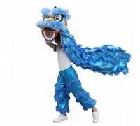 Costume da Mascotte Della Danza Del Leone, Leone Del Sud, Arte Popolare Cinese, Un Vestito da Cosplay, Taglie S, M, L(Blue,M)