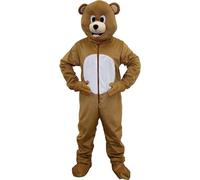 Costume Da Mascotte Orso Marrone Dress Up America Per Adulti E Bambini