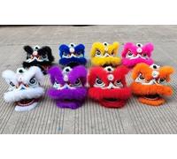 Costume da mascotte per la danza del leone, Set di costumi for la testa della danza del leone, multicolore, for 5-12 anni, oggetti scena for cultura tradizionale(Purple)