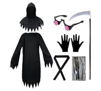 Costume da mietitore uomo adulto, costume da mietitore | Uccidi costumi di Halloween molto spaventosi, costume spaventoso di Halloween, costume da spirito spaventoso per adulti, articoli da festa per