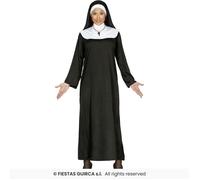 COSTUME DA MONACA SUORA CON COPRICAPO M