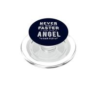 Costume da motociclista "Never Ride Faster Than Your Angel Can Fly" PopSockets PopGrip per MagSafe