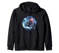 Costume da Motociclista Patriottico Tempesta e Fresco Felpa con Cappuccio