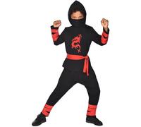 Costume da ninja Drago Rosso, 3-4 anni