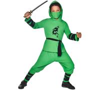Costume da ninja drago verde, 3-4 anni