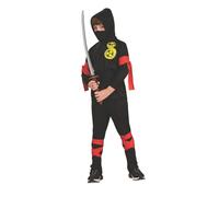 Costume da ninja nero per bambini della casa stregata, piccolo