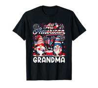 Costume da nonna americano 4th Of July Gnomes Funny Family Maglietta