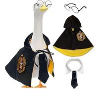 Costume da oca da portico per Halloween, mantello da oca da portico, mantello da portico d'oca per il college, vestaglia magica da mago, mantello per il ritorno a scuola. (giallo)