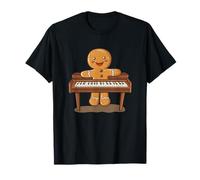 Costume da omino di Pan di Zenzero con Pianoforte, per Ragazzi e Ragazze Maglietta